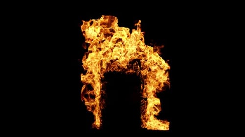 Feuer brennt in transparenter Box