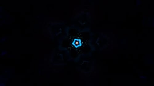 Neon Patterns Flash in a Mesmerizing Psychedelic Abstract VJ Loop