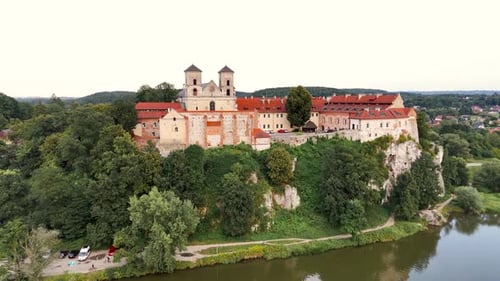 Abbey on the high bank of the Vistula River