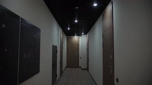 Empty Hall of an Apartment Building