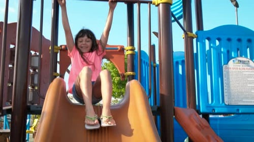 Fun on the Playground in Summer