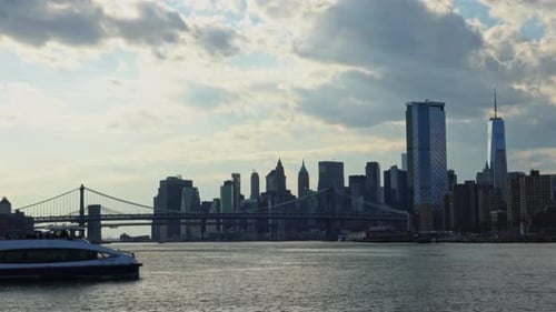 Panoramic view on Manhattan New York City