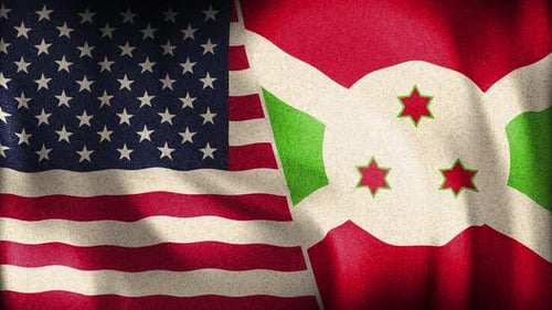 Usa And Burundi Background Loop