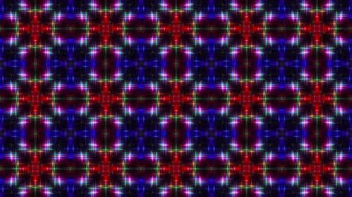 Colorful Disco Kaleidoscope Background Loop V3