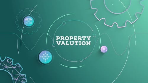 Infographic Property Green Background Looped