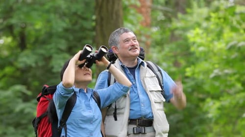 Mature Couple Enjoying the Outdoors 40-45