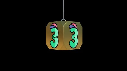 Alphabet Colorful Number Three 3 Transparent Background