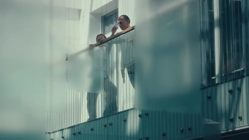 Office Couple Performing Contemporary Dance at Workspace