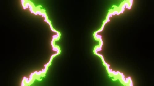 Abstract Glowing Energy Transition