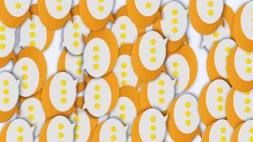 Communication Icon Loop Background Animation