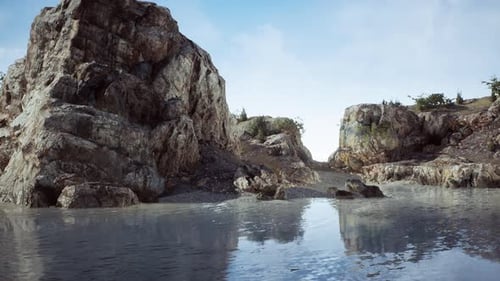 Paisaje y costas rocosas del Mediterráneo