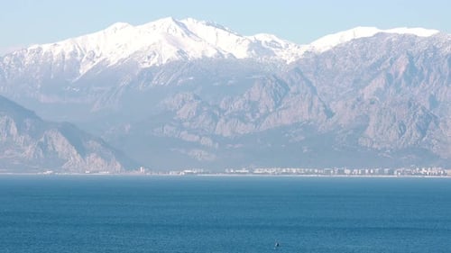 Antalya Coastal Region With Mountains And Sea