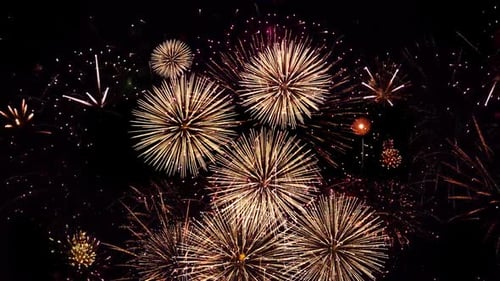 New Year's Eve Fireworks Celebration Fireworks Background Shining Fireworks