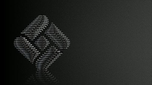 Abstract 3D Geometric Shape Rotating Loop Animation