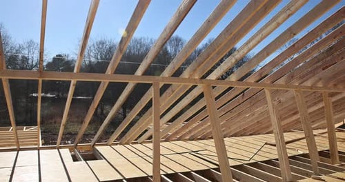 Wooden Home Construction Frame