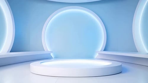Modern Minimalist 3D Studio Stage Background