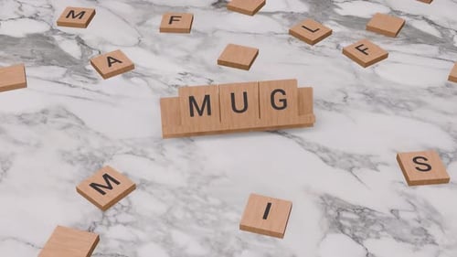 MUG word on scrabble