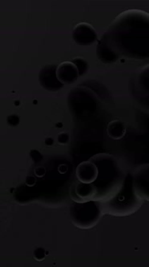 Dark Fluid Dynamic Abstract Blob Motion Background