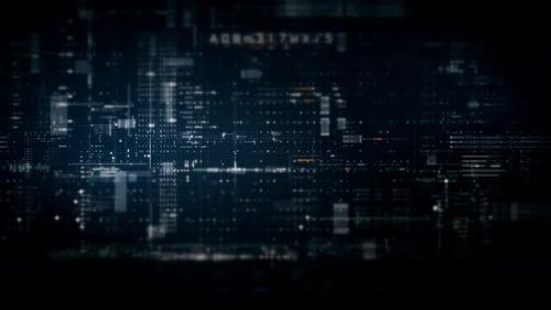 Contexte de simulation de matrice de données d'affichage d'écran futuriste 05