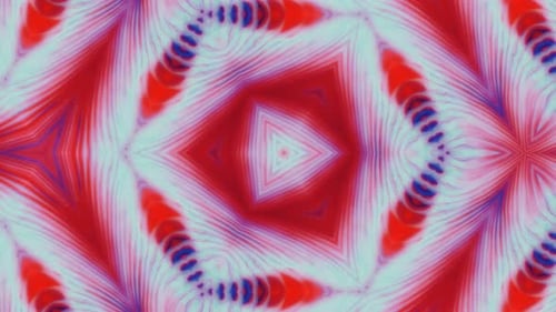 Vibrant Fluid Kaleidoscope Abstract Seamless Loop Motion Background