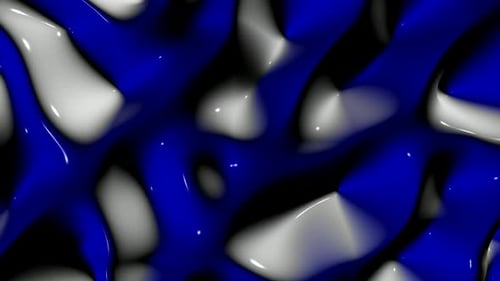 Background with Blue and White Plasma Waves, Exclusive, 3D Render, Unique Design, Reflection