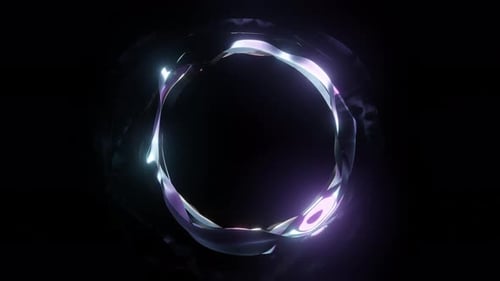 Portal abstrato de ficção científica em fundo escuro