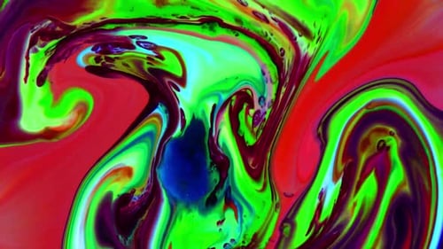 Vibrant Abstract Colors in Liquid Motion