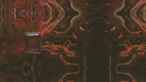 Circuit Board Background - Computer, Data, Technology