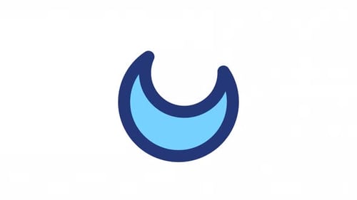 Ícone de interface de usuário colorido do modo Switch animado