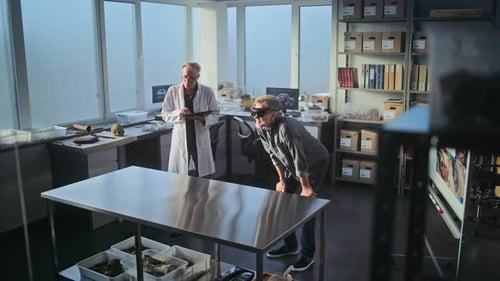 Scientists Working with Virtual Reality in Laboratory