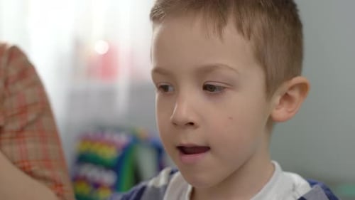 Speech Development Journey A Heartwarming Video Boy Engaging in Speech Therapy