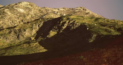 Majestic Mountain Landscape Captures the Beauty of Nature at Dusk