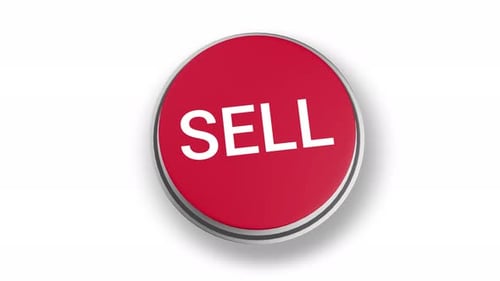 Animated Red Sell Button Press
