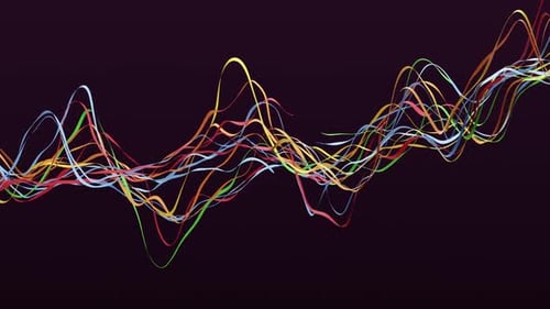 Ribbon Waveform Visualizer Animation
