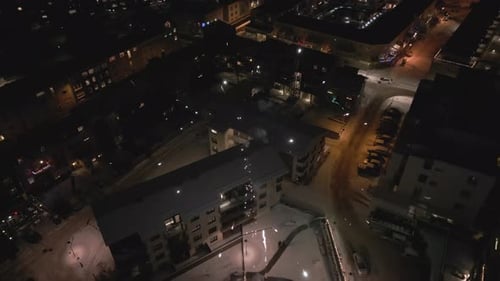 Bright fireworks illuminating over Reykjavik city on New Year's Eve
