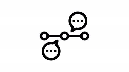roadmap line icon animation