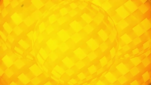 Yellow Sphere Motion Background Animation