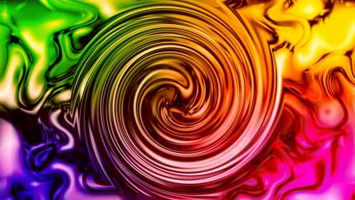 abstract rainbow color twisted glossy digital fantasy pattern creative motion animated background
