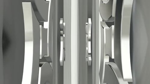 Elegant Metallic Geometric Reveal Transition