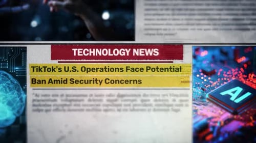 Die Aktivitäten von Tik Tok in den USA sind aufgrund von Sicherheitsbedenken mit einem möglichen Verbot konfrontiert Zeitungstitel
