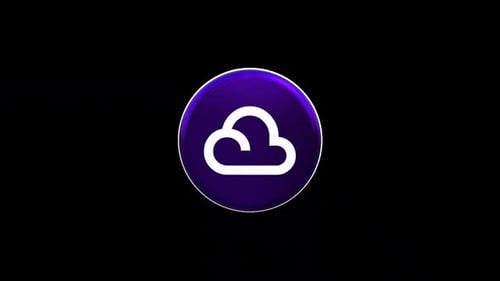 Animated 3D Cloud Icon Loop