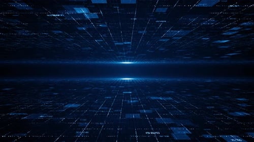 Abstract Technology Data Grid Background Animation