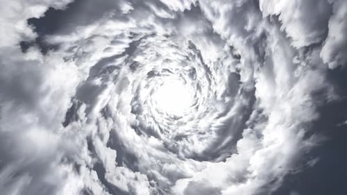 swirl rotate tunnel illustration of clouds background texture. circular cloud. Fantasy clouds, infin
