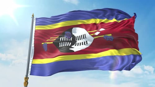 Swaziland Flag 4K