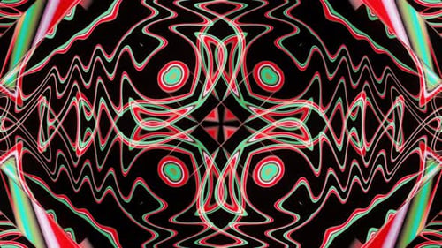 Pulsating Bright Abstraction for VJ Loop Visualizations