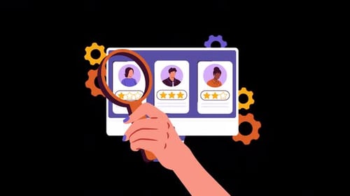 Online Recruitment Process Animation with User Profiles
