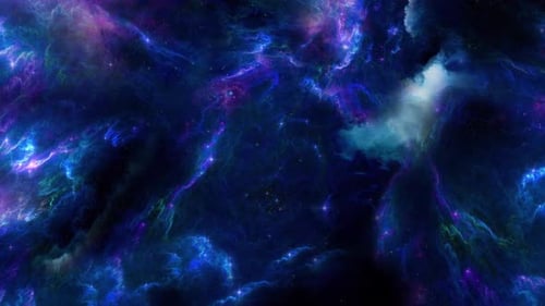 Vibrant Deep Space Nebula Animated Background Loop