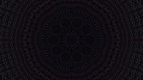 abstract lines colorful light shining round shape in center, black background