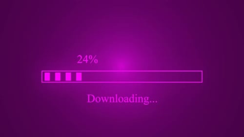 Loading bar progressing animation 100 percent countdown, Loading Bar and Loading Complete