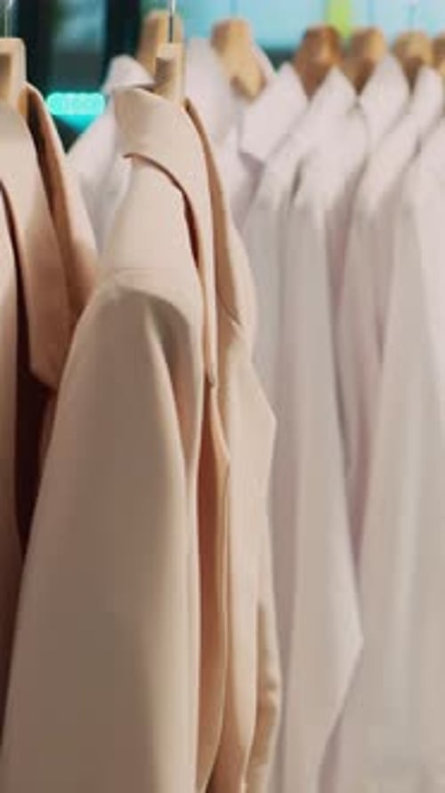 Vertical Video Clothing Department Store in Shopping Center